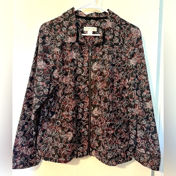 Christopher & Banks Blazer - Full Zipper with Metal Accents - Size Medium - Picture 1 of 6